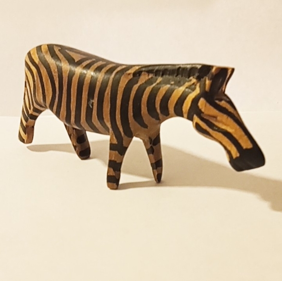 Other - wooden zebra figurine